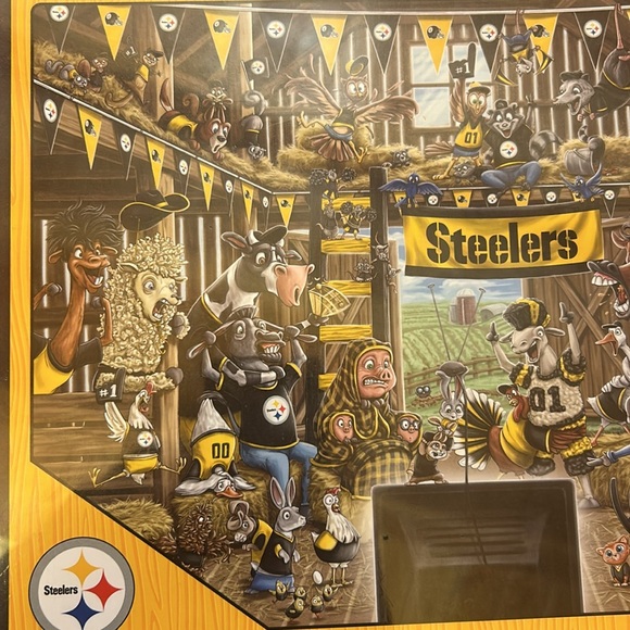 NWT Pittsburgh Steelers Barnyard Fans NFL 500 pc Puzzle - Picture 2 of 9